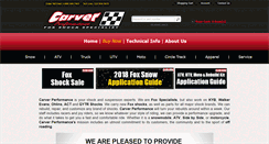 Desktop Screenshot of carverperformance.com