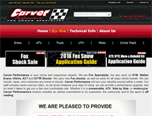 Tablet Screenshot of carverperformance.com